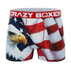 Crazy Boxer All Star Eagle Flag Boxer Briefs Size Medium (32-34)